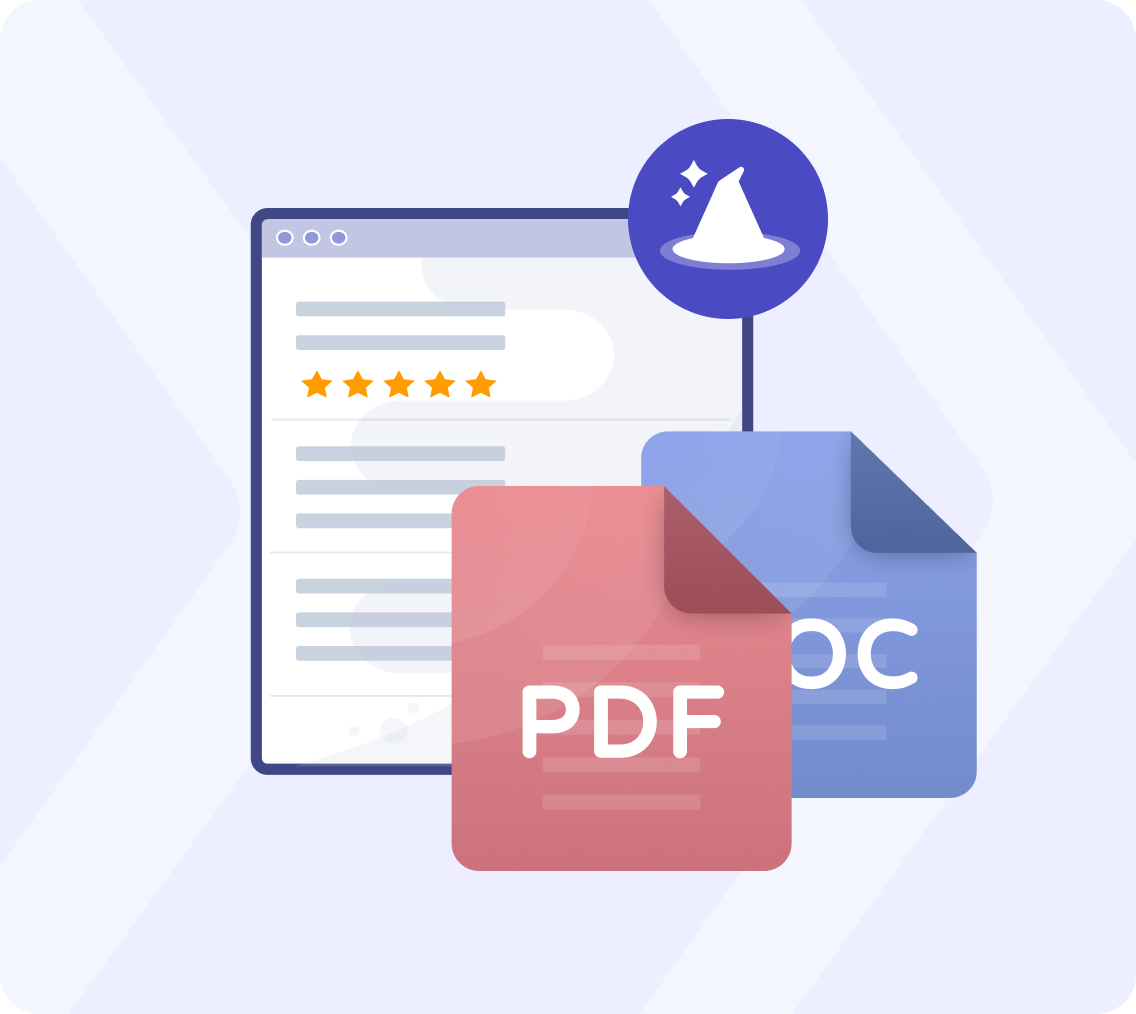 Convert a PDF document to Word