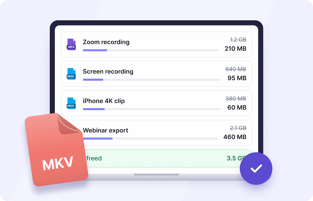 Clean up recordings and free up space